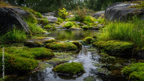 small river in the forest