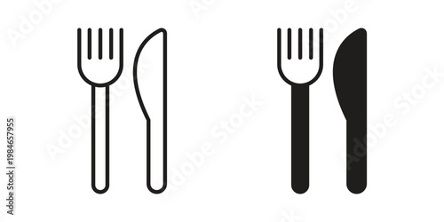 Fork and Knife icon for graphic and web projects