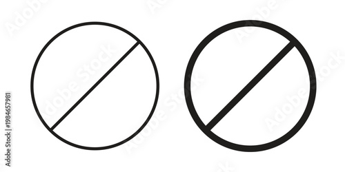 Forbidden icon for graphic and web projects