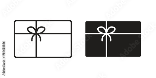 Gift card icon for graphic and web projects
