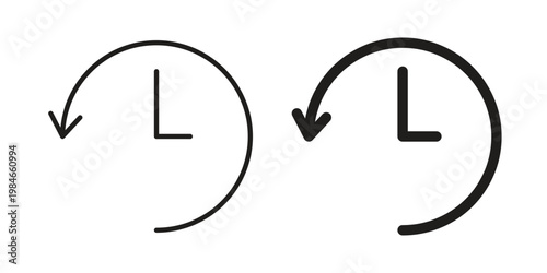 History icon for graphic and web projects