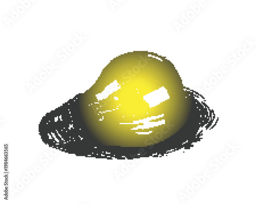 Smart idea and innovation icon with eggshell and bulb vector
