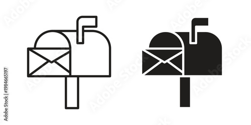 Mailbox icon for graphic and web projects