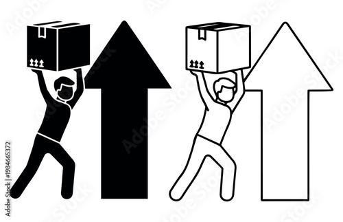  Visualizing Single Persons Work Objects These Stock Vector