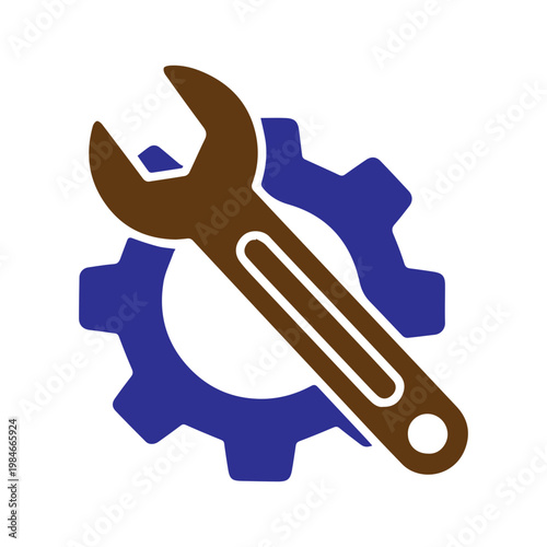 Wrench and Gear Icon
