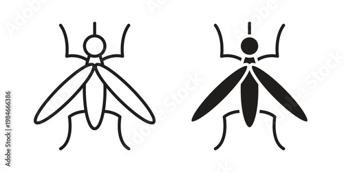Mosquito icon for graphic and web projects