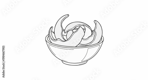 Swirled frozen dessert with soft peaks in a simple bowl