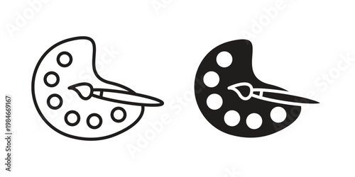 Palette icon for graphic and web projects