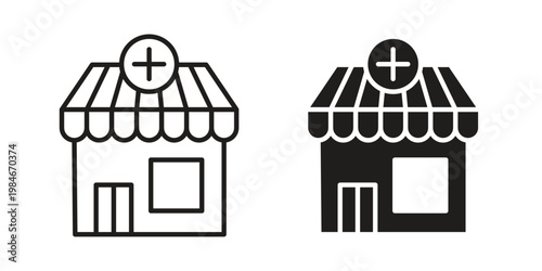 Pharmacy icon for graphic and web projects
