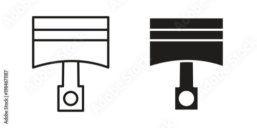 Piston icon for graphic and web projects