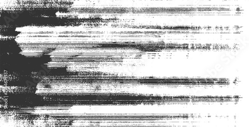 Distressed horizontal lines and smudges on white background abstract texture grunge