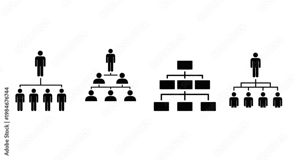 Φωτογραφία Organizational structure charts displaying hierarchy and team relationships in a