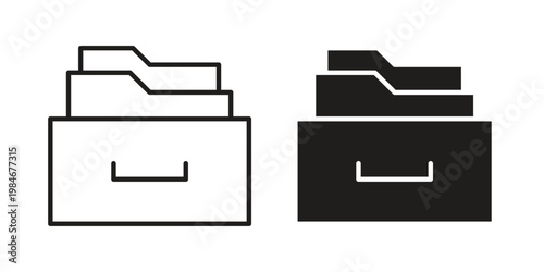Store files icon for graphic and web projects