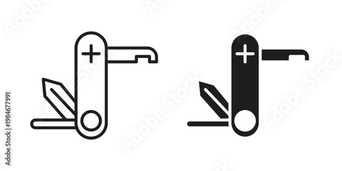 Swiss Knife icon for graphic and web projects