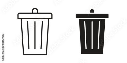Trash Bin icon for graphic and web projects