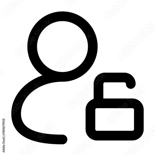 unblock icon for illustration