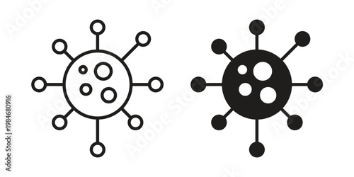 virus icon for graphic and web projects