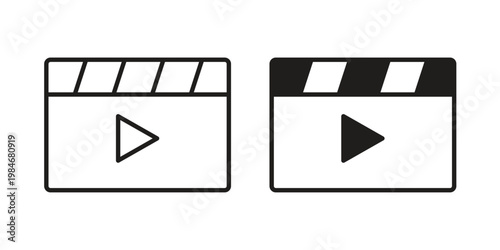 Video icon for graphic and web projects