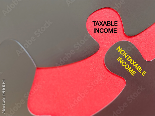 Taxable vs Nontaxable Income Concept Financial and Tax Planning