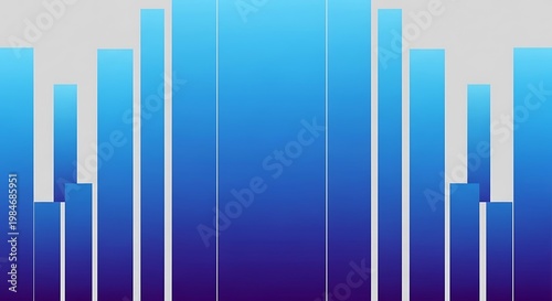 Abstract Blue Gradient Vertical Lines Background Design.