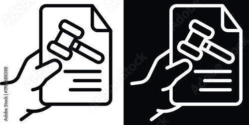 claim Two-tone version in black and white background