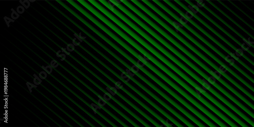 Dark green neon gradient ribbed glass. Vector ribbed glass texture background. Mesh gradient. acrylic ribbed bath surface. Reeded glass background semitransparent overlay. Bath wall window