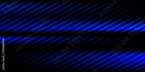Abstract blue gradient background with vertical stripes and luminous effect