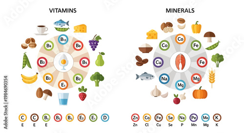 Vitamins and Minerals: Healthy Food Sources and Nutritional Benefits