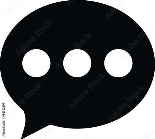 A black and white image of a speech bubble