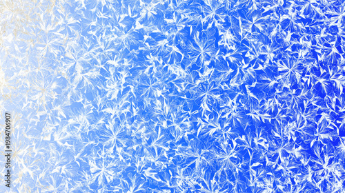 Abstract blue and white floral pattern with a gradient effect.