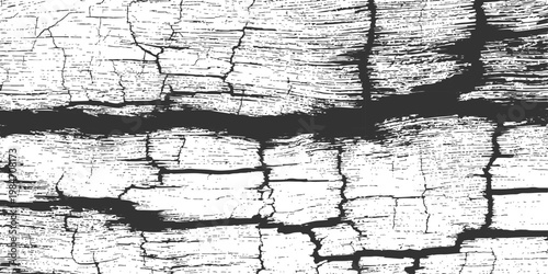 Wooden texture with scratches and cracks. It can be used as a background. Old wooden horizontal planks texture with scratches and cracks. Wooden background for design. 