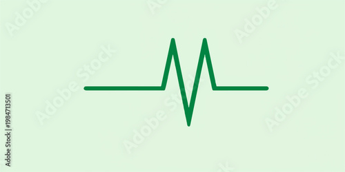 Abstract medical vector illustration with a pulse wave cardiogram and heart symbol design on a 3d background featuring success business charts and ecg line shapes