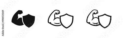 Strong Protection and Robust Security Service Icons