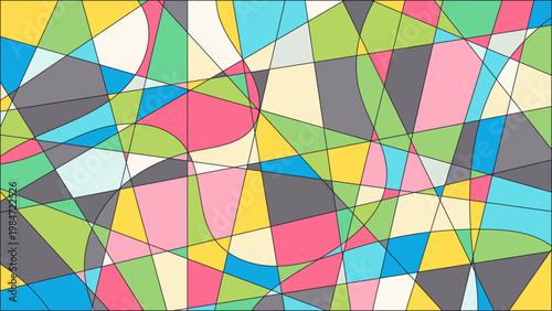 groovy mosaic simple vector background