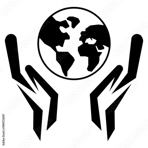 hands holding earth