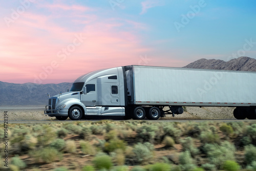 truck on the highway
