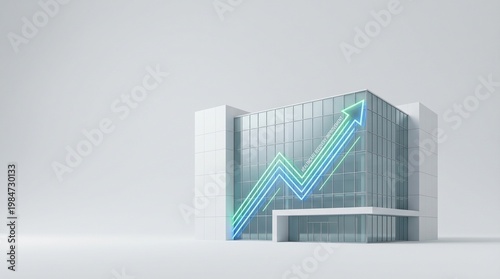 hospital recovery growth graph healthcare improvement concept