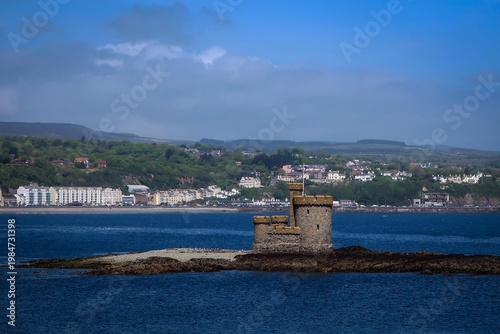 Photography Tower of Refuge view in Douglas town harbour, Isle of Man
