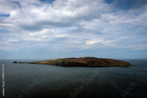 Calf of Man island view by sunny noon, Isle of Man