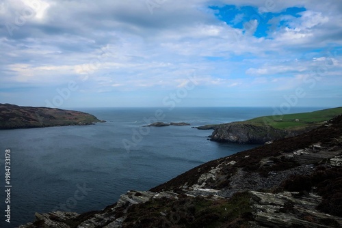 Calf of Man island view by sunny noon, Isle of Man