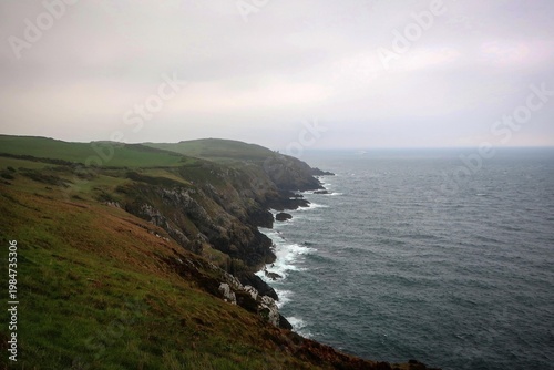 Old Marine drive road view by rainy morning, Douglas, Isle of Man