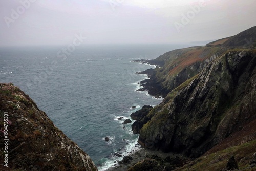 Old Marine drive road view by rainy morning, Douglas, Isle of Man