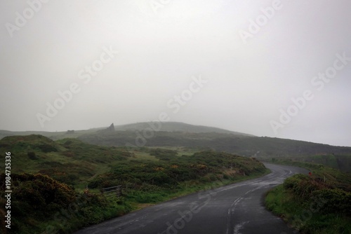 Old Marine drive road view by rainy morning, Douglas, Isle of Man