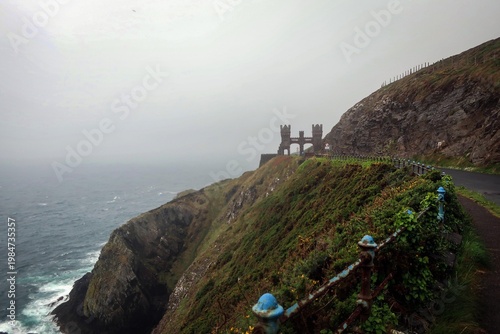 Old Marine drive road view by rainy morning, Douglas, Isle of Man