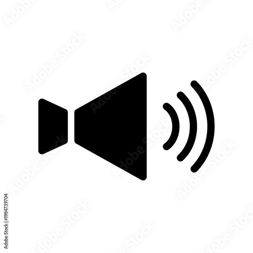 シンプル販促・案内アイコンシリーズ – スピーカーメガホンお知らせアイコン（モノクロ・フライヤー・チラシ用）