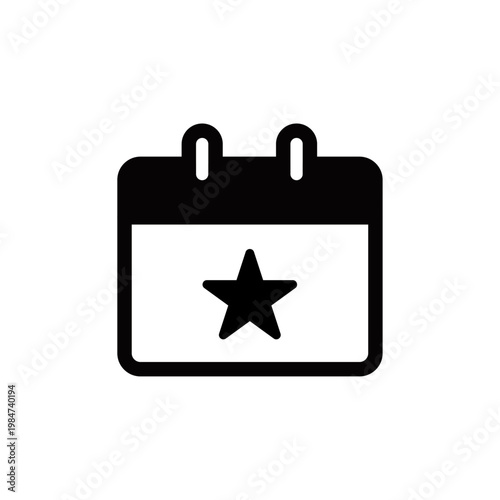 シンプル販促・案内アイコンシリーズ – イベントカレンダーアイコン（モノクロ・フライヤー・チラシ用）