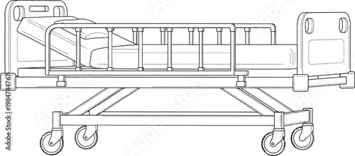 Technical blueprint of a flatcar railway car with detailed underframe and wheel arrangement