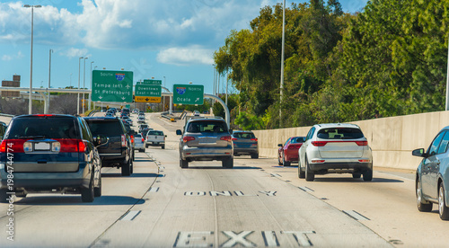 Exit Only written on a freeway in Central Florida