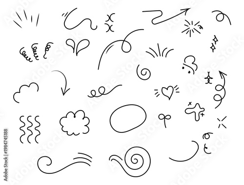 Hand-Drawn Decorative Doodle Elements