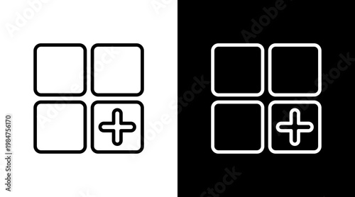 App  White Icon Set Design